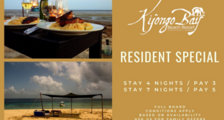 Kijongo Bay Resort (Plan for June and beyond)