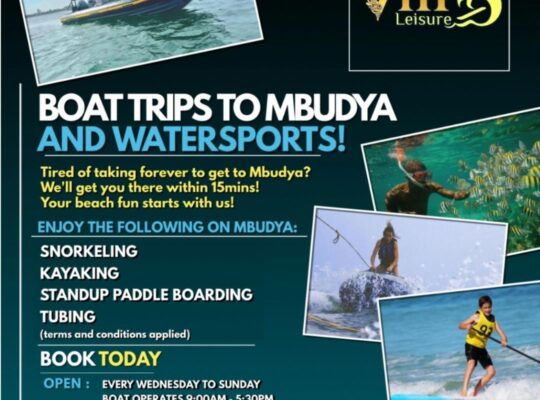 Boat Trips to Mbudya Island and Watersports on the Island