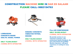 FOR HIRE – PRIVATE HOME BUILDERS & BUILDING MACHINES