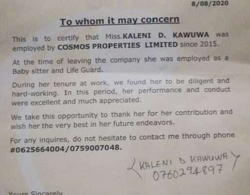 Ms. Kaleni D. Kawuwa