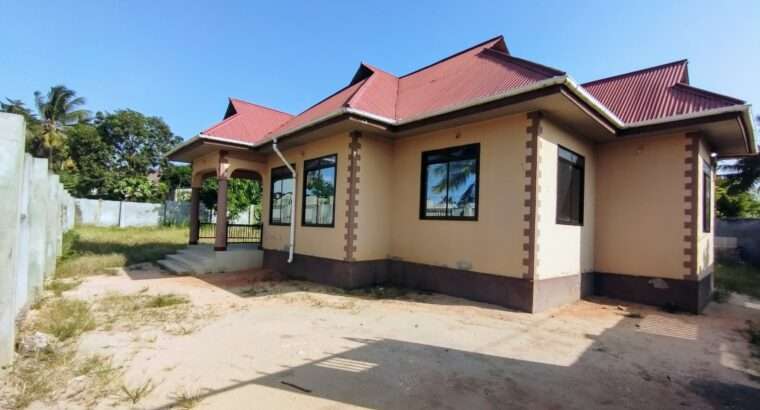 NYUMBA YA KISASA, VYUMBA 3, KWA MBIKI, CHANIKA.