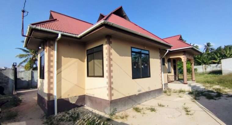 NYUMBA YA KISASA, VYUMBA 3, KWA MBIKI, CHANIKA.