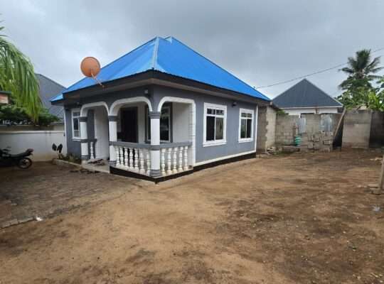 NYUMBA YA VYUMBA VITATU (3) MUUNGANO-GOBA