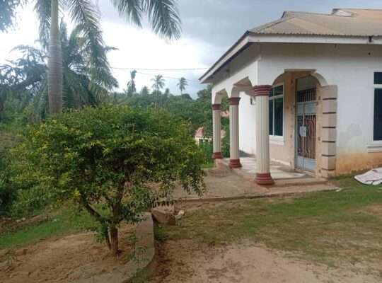 NYUMBA YENYE VYUMBA VITATU (3) GOBA NJIA NNE.