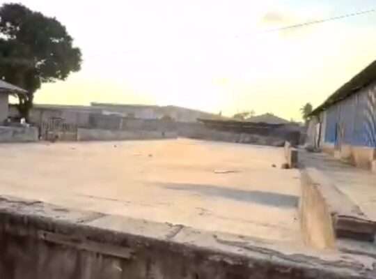 4 ACRES PLOT WITH GODOWNS ALONG MANDELA ROAD.