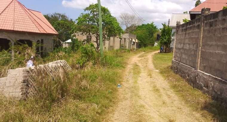 KIWANJA CHENYE MSINGI, SQM.500, KINAUZWA NA BANK