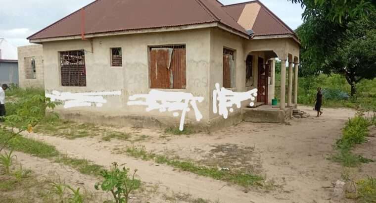 NYUMBA YA VYUMBA 3, INAUZWA NA BANK, VIGWAZA.