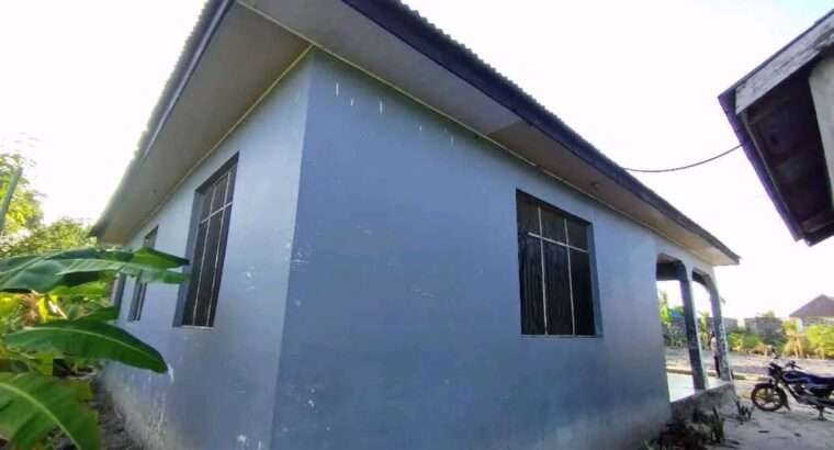 NYUMBA YA VYUMBA 3 NA FREM MBILI,CHANIKA TALIANI