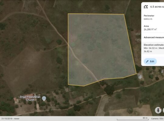 5 acres for Sale – Zinga, Bagamoyo