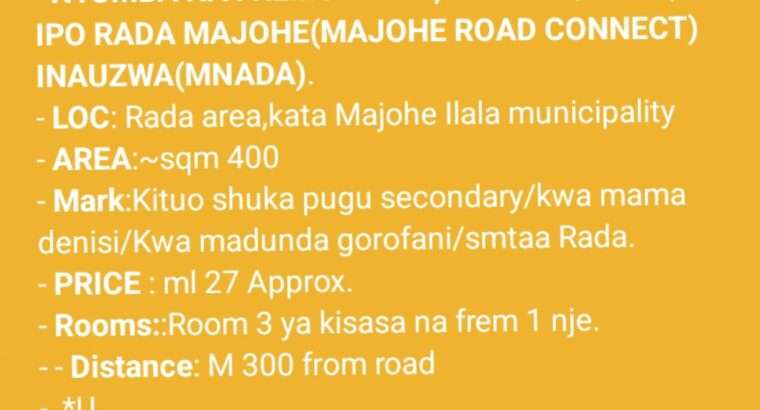 NYUMBA ZINAZOUZWA NA BANK, BEI RAFIKI, WAHI.
