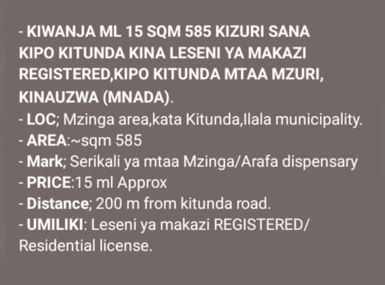 NYUMBA ZINAZOUZWA NA BANK, BEI RAFIKI, WAHI.