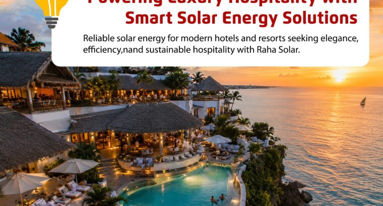 Smart Solar Solutions for Hotels And Resorts!