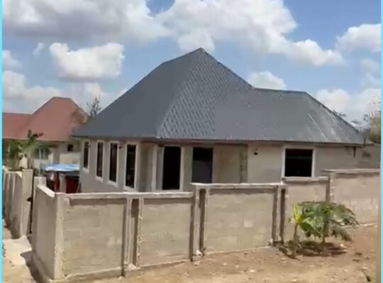 NYUMBA YENYE VYUMBA 3,TZS.80 MIL,KILUVYA-MADUKAN