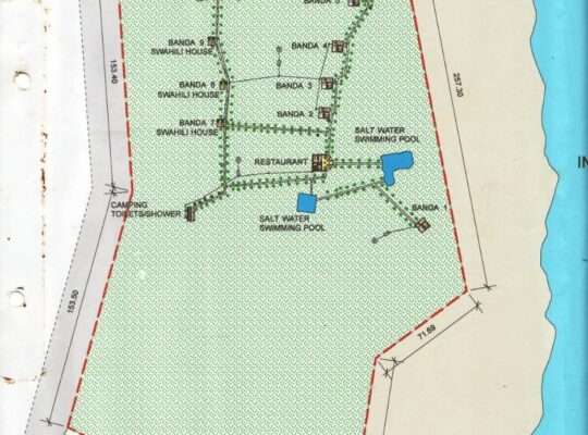 13 ACRES DEVELOPED BEACH CAMP AT KILWA