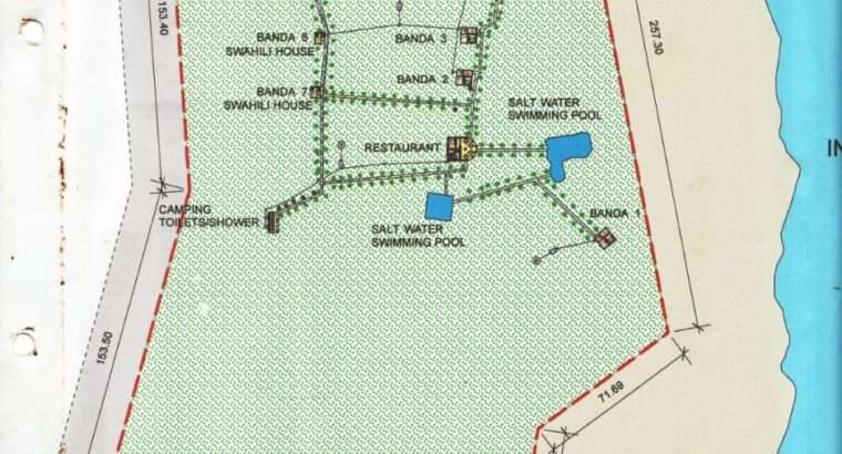 13 ACRES DEVELOPED BEACH CAMP AT KILWA