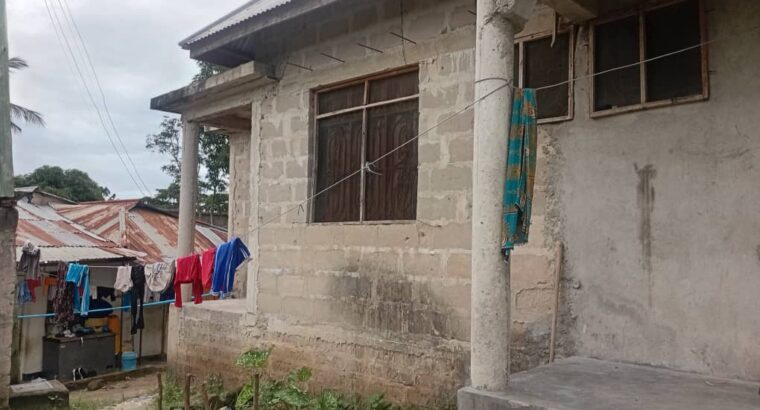 NYUMBA YA KUMALIZI,VYUMBA 3, TZS.50 MIL,KILUVYA