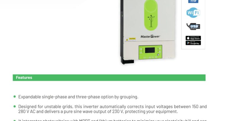 Solar Kit 10×740W + 6kW Hybrid Inverter + 2×5.12