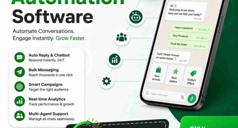 Need WhatsApp Automation Software by Zipprr for